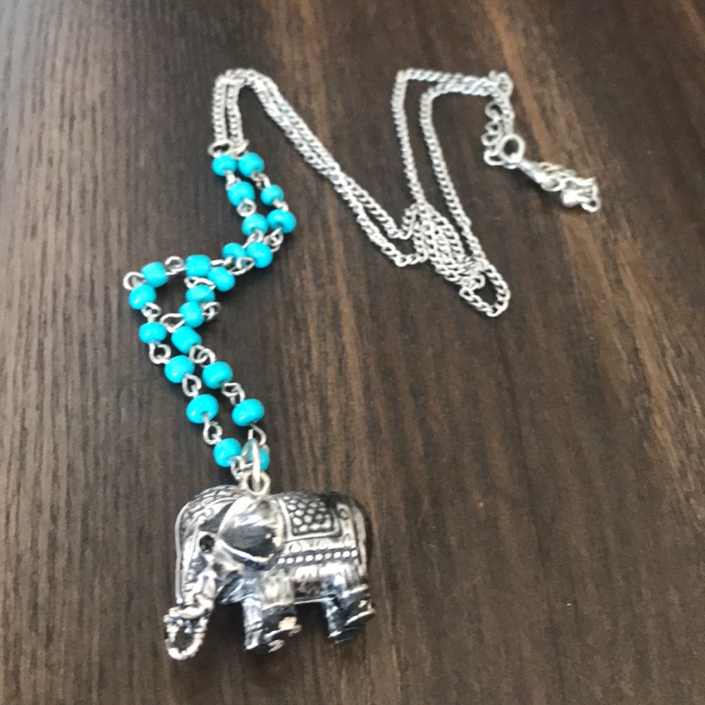 Vintage// Elephant 🐘 Long Chain necklace